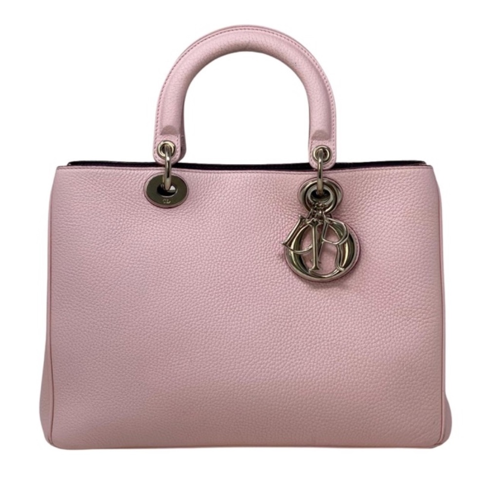 Dior Medium Pebbled Leather Diorissimo Tote
